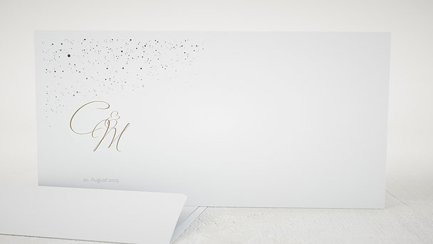 Umschlag mit Design Hochzeit - Sternenschar