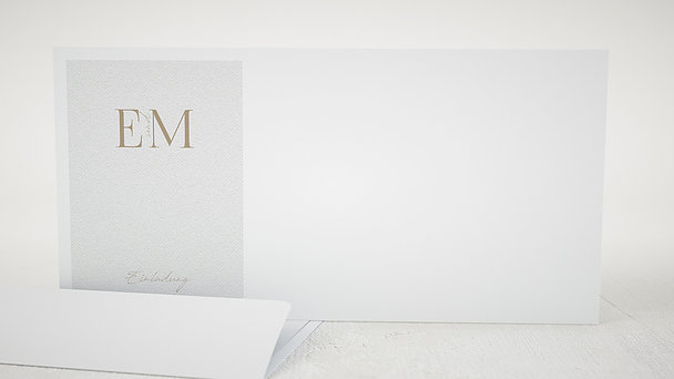 Umschlag mit Design Hochzeit - Golddruck