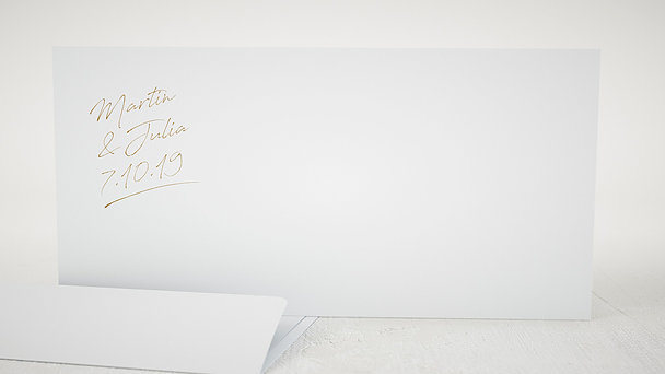Umschlag mit Design Hochzeit - Notizblatt