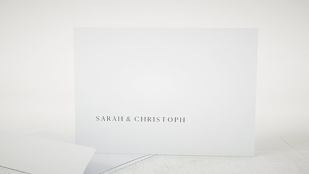 Umschlag mit Design Hochzeit - Lettering