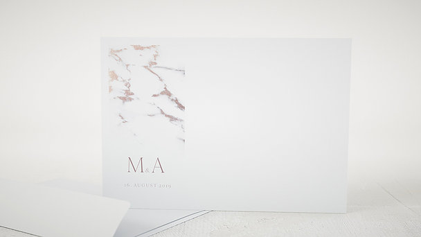 Umschlag mit Design Hochzeit - Marmoriert