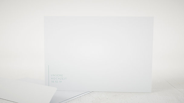 Umschlag mit Design Hochzeit - Peppermint