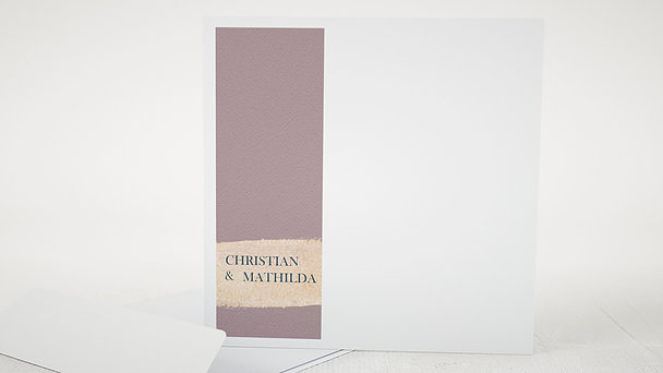 Umschlag mit Design Hochzeit - Kupferglanz