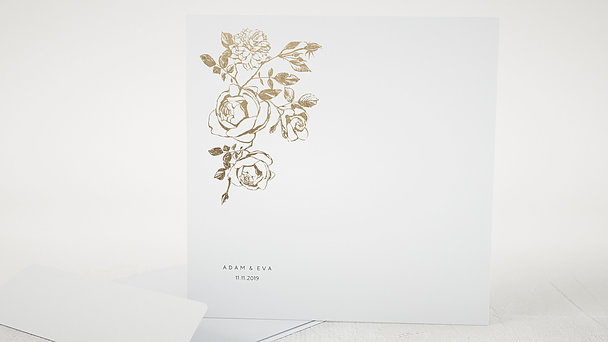 Umschlag mit Design Hochzeit - Follie